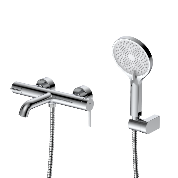 Смеситель для ванны с душем DQ Köln короткий излив хром (DA1753201)