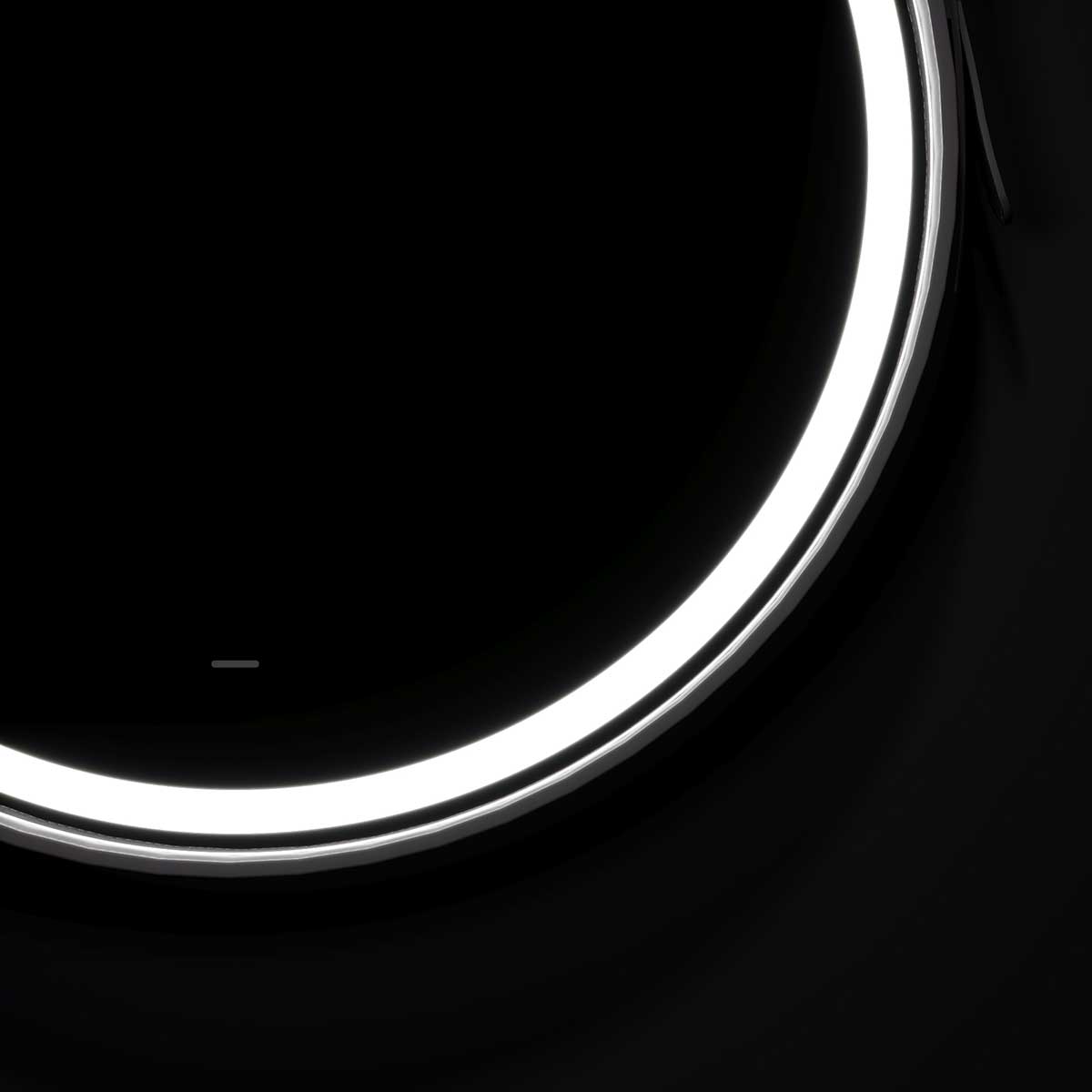 Зеркало VLM-2N600+ D610 с подсветкой на кожаном ремне, датчик на движение, цвет черный