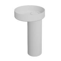 Moma Tower Oyster Раковина напольная D50*90 см, без отверстия, цвет: White Stonage Moma Tower Oyster Раковина напольная D50*90 см, без отверстия, цвет: White Stonage