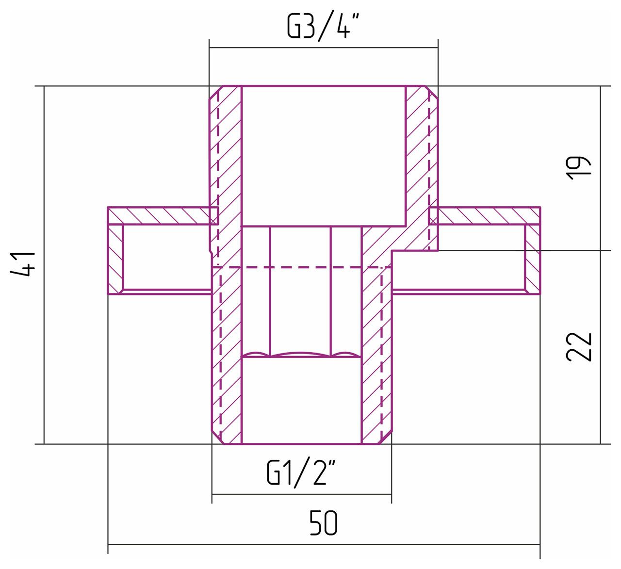 Отражатель TUBE н/ж "СУНЕРЖА" с эксцентриком (к-т) (Матовое ЗОЛОТО)