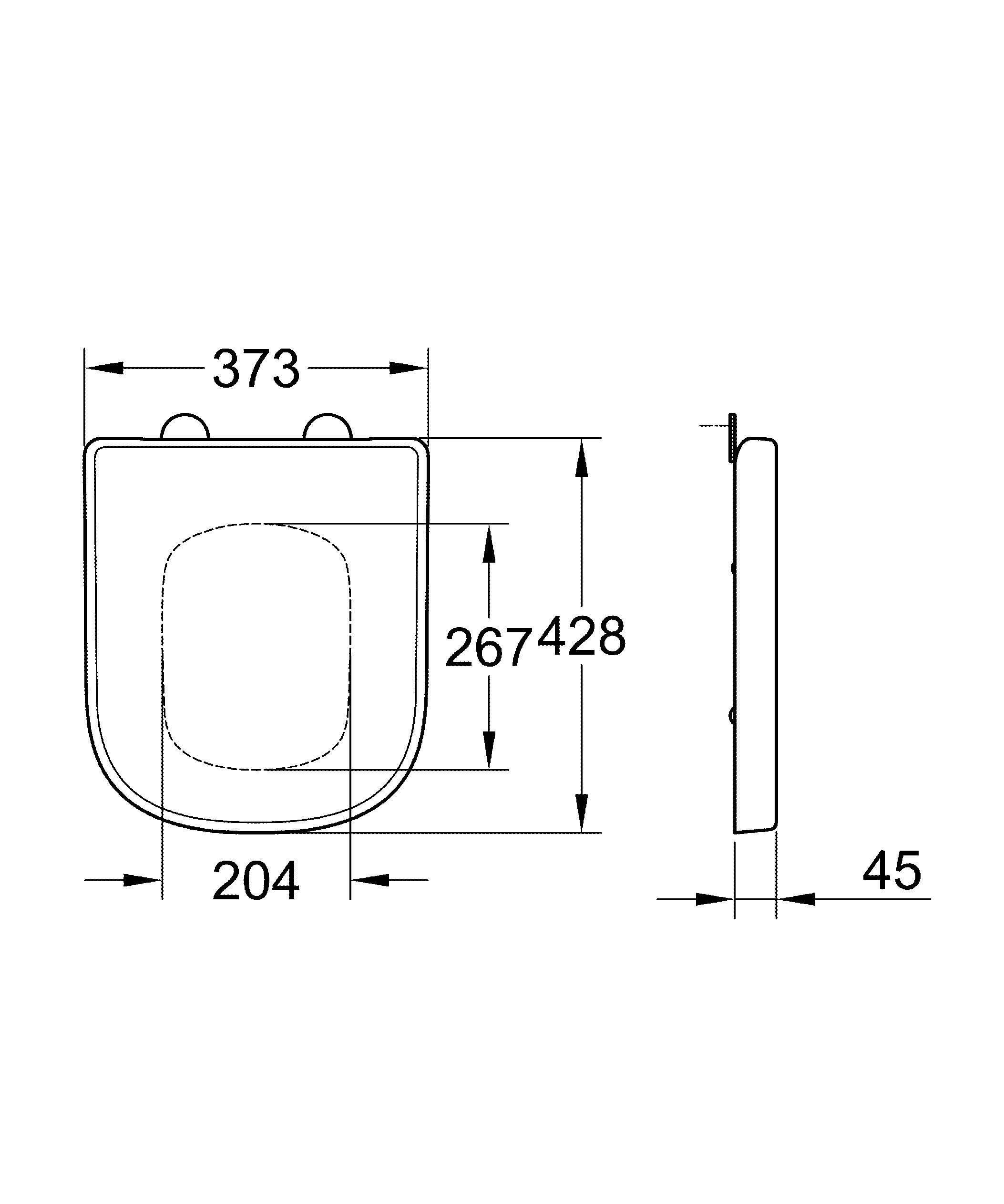 Унитаз подвесной безободковый, компактный GROHE Euro Ceramic с сиденьем с микролифтом (NW0028) Унитаз подвесной безободковый, компактный GROHE Euro Ceramic с сиденьем с микролифтом (NW0028)