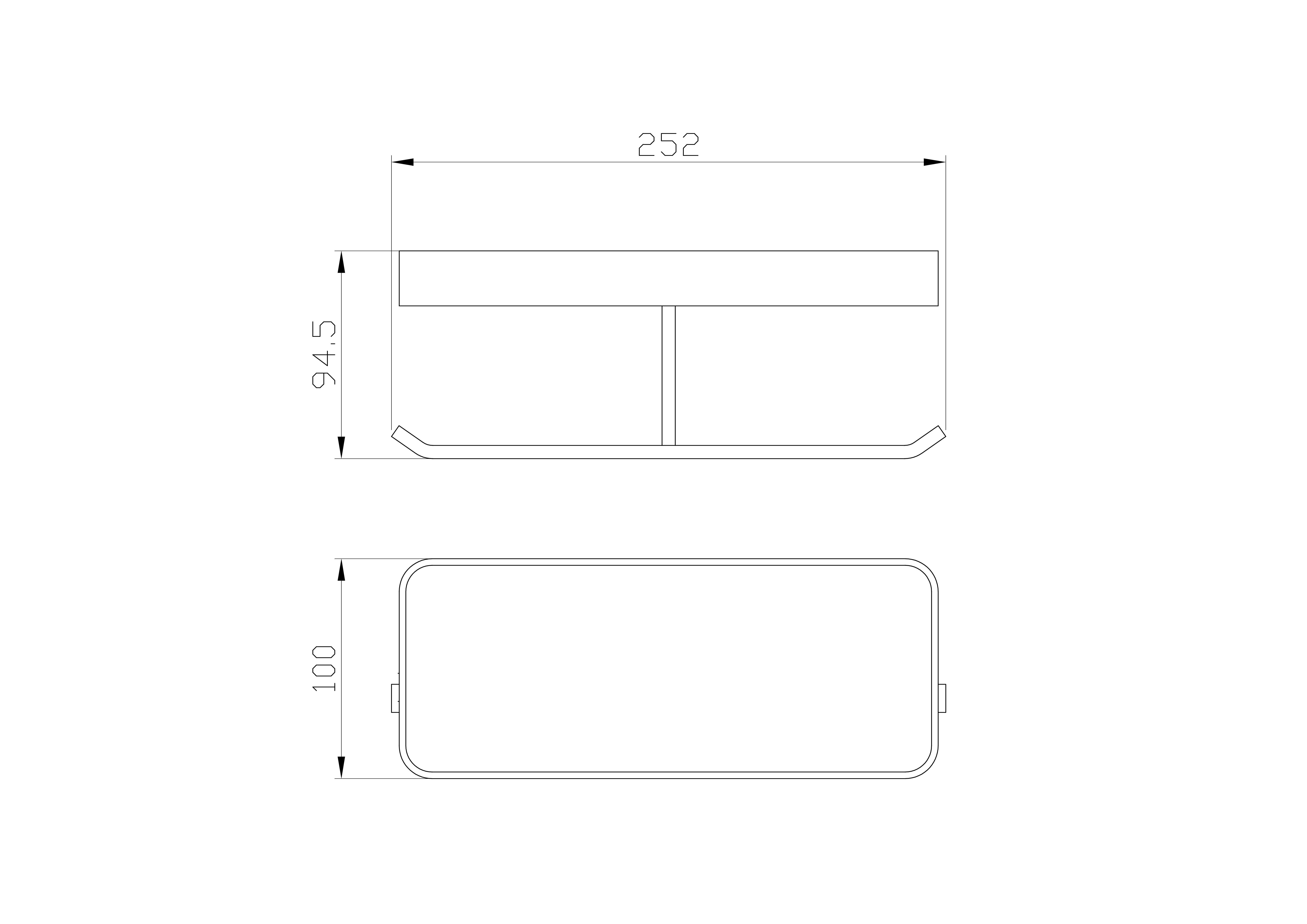 Двойной держатель для туалетной бумаги с полкой WONZON & WOGHAND LOTTE, Брашированное золото (WW-8356A-BG)