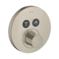 AX ShowerSelect Встраиваемый термостат для душа, 2 потреб, (внешняя часть), цвет: шлифованный никель AX ShowerSelect Встраиваемый термостат для душа, 2 потреб, (внешняя часть), цвет: шлифованный никель