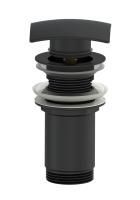 Донный клапан для раковины с переливом 1 1/4 WONZON & WOGHAND, Черный матовый (WW-88SS08-MB)