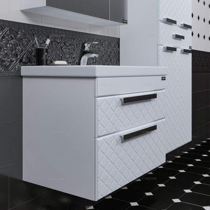 Тумба для умыв. "Калипсо-70" NEW 2 ящ. подвес. (ум. Фостер 70)