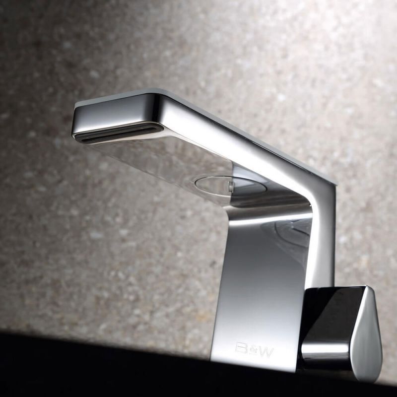 Смеситель для раковины Black&White Universe U7320 Хром Белый матовый