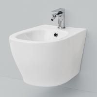 Биде, Artceram, Ten, тип установки-подвесной, ширина, мм-360, глубина, мм-520, высота, мм-310, форма чаши-овальная, отверстия для смесителя-1, материал-керамика, крепления в комплекте, цвет-белый