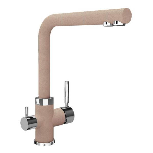 Смеситель для кухни с подключением фильтра Florentina АРЕС 333.19H.2123.107, песочный