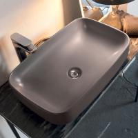 Kerasan Tribeca Раковина встраиваемая/накладная 60х38см, без отв. под смеситель, цвет: Ferro matt