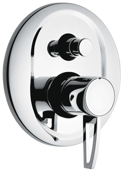 Emmevi Minu, однорычажный встраиваемый смеситель для душа, ручка со стержнем, с дивертером на 2 выхода, цвет хром