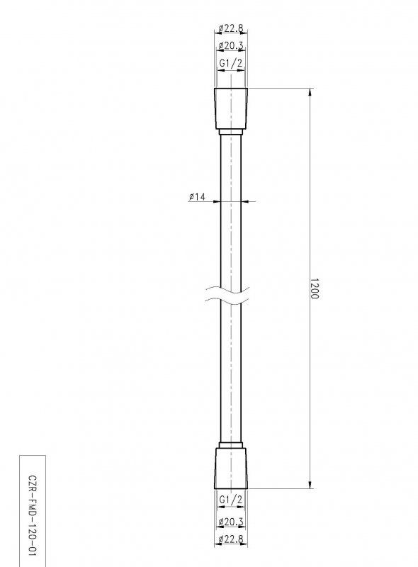 Душевой шланг гибкий  CEZARES CZR-FMD