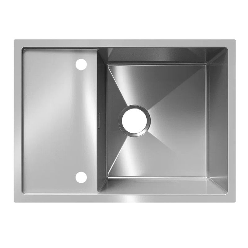 Кухонная мойка Ulgran Steel 680x500, брашированная сталь, артикул US 680-001