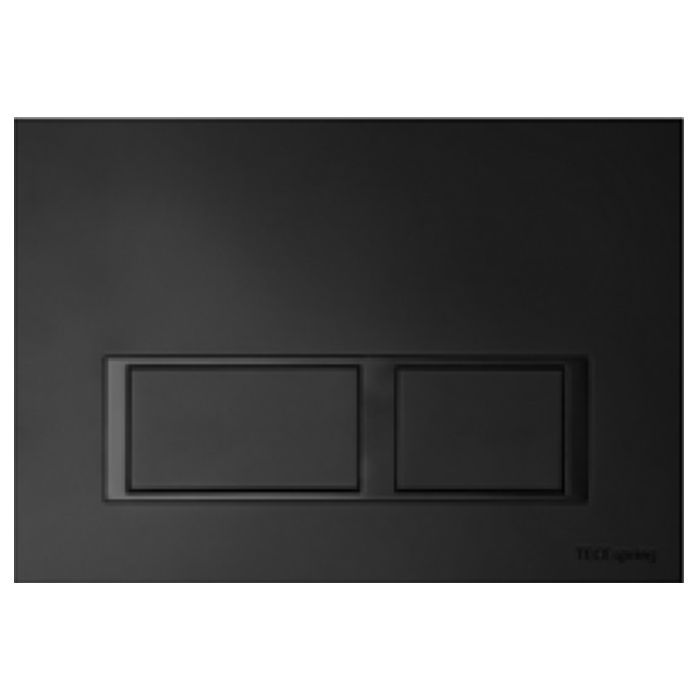 Комплект TECEspring, панель смыва с прямоугольными кнопками, черный матовый