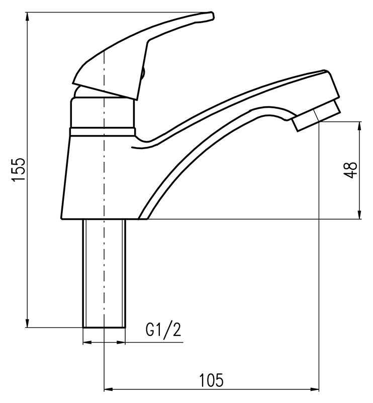 Кран для раковины Rav Slezak Svitava S090, артикул S090