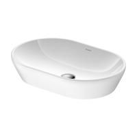 Раковина, Duravit, D-Neo, ширина, мм-600, глубина, мм-400, высота, мм-120, тип установки-накладной, отверстия для смесителя-отсутствуют, материал-керамика, вид грязеотталкивающего покрытия-WonderGliss, крепления в комплекте, цвет-белый глянцевый