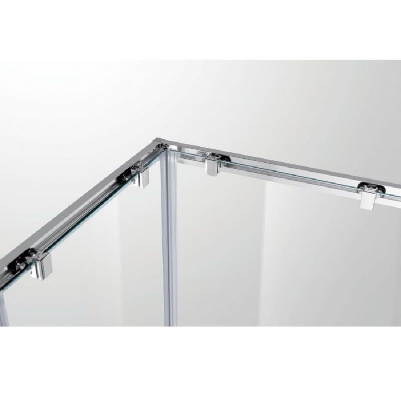 Душевой уголок Cezares Molveno A-2 90х90 профиль Хром стекло прозрачное