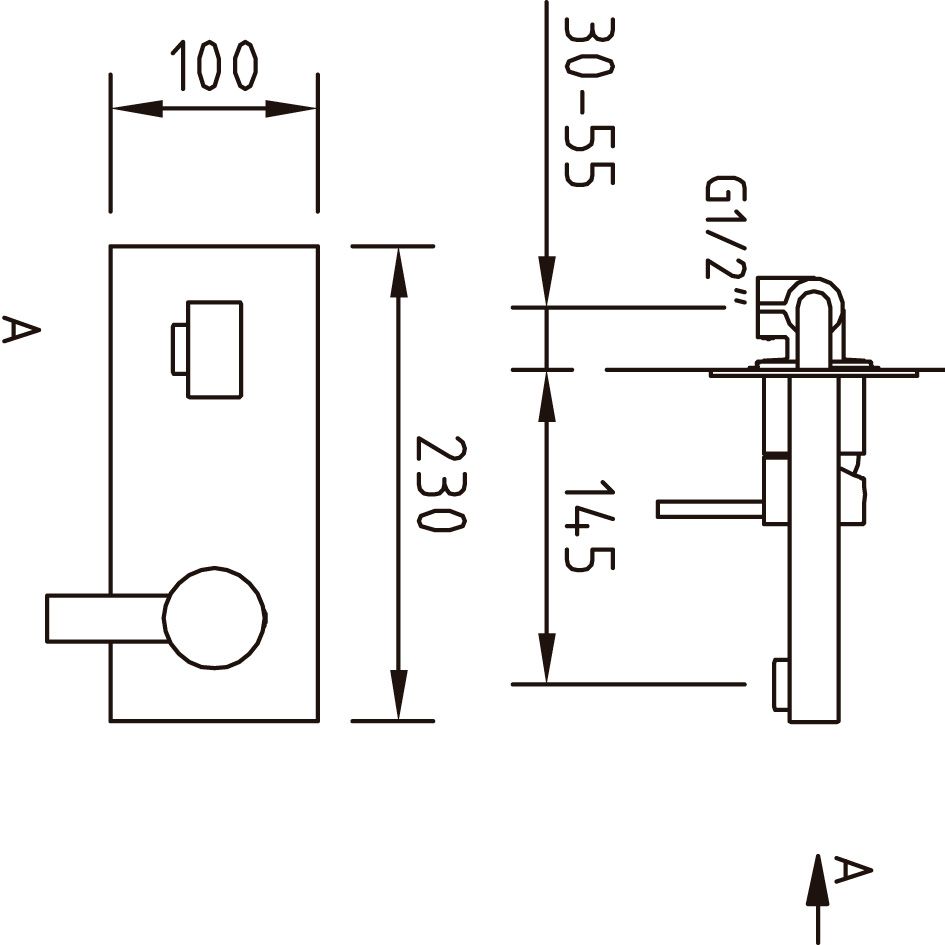 BIMINI Смеситель встраиваемый для умывальника, ec2, хром BIMINI Смеситель встраиваемый для умывальника, ec2, хром