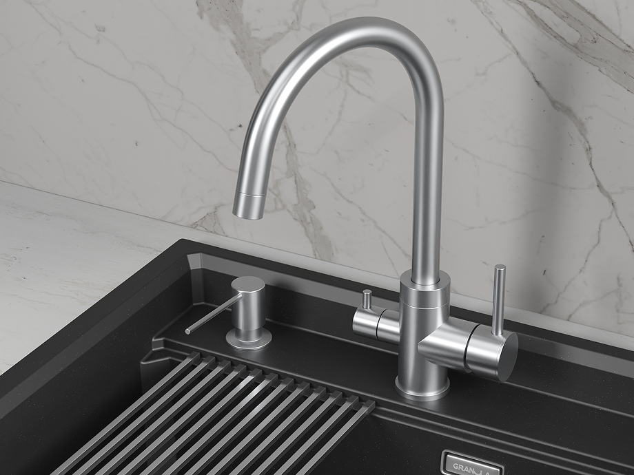 Смеситель для кухни Granula (5169, НЕРЖ), артикул 5169, НЕРЖ