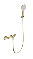Смеситель для душа с термостатом WONZON & WOGHAND T-1000, Брашированное золото (WW-B2057-A-BG)