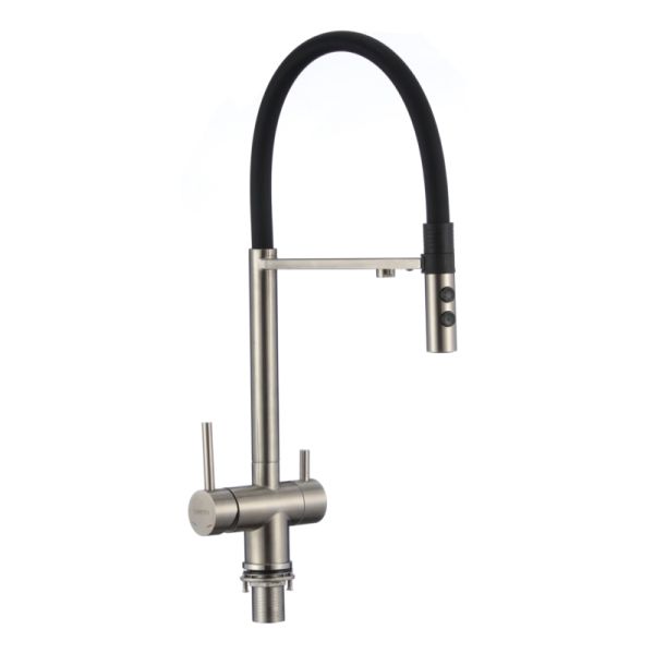 Смеситель для кухни с подключением к фильтру Fmark FS1262-L01, сатин
