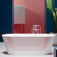 Gruppo Treesse Inka Ванна 180x80xh60 см. овальная  отдельностоящая акриловая, со щелевым переливом, цвет белый глянцевый