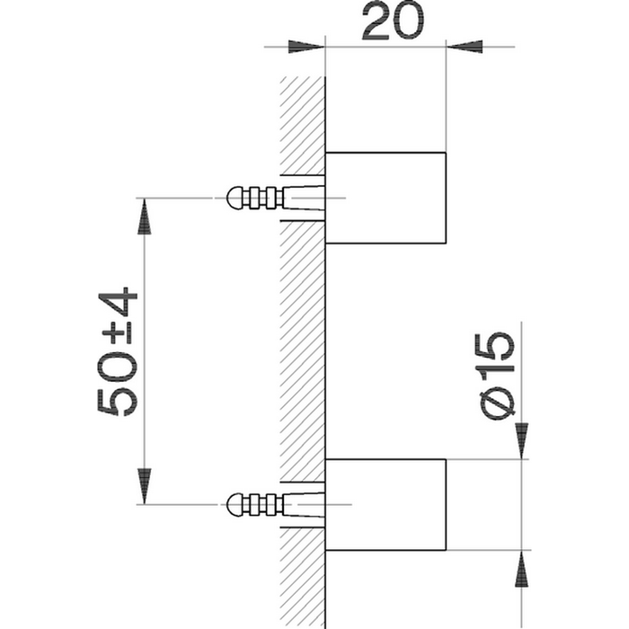 CISAL System Крепления настенные для ершика, цвет черный матовый