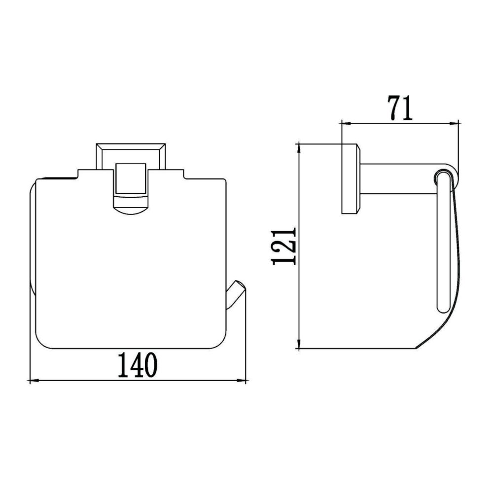 Держатель для туалетной бумаги Savol S-009551, хром, артикул S-009551