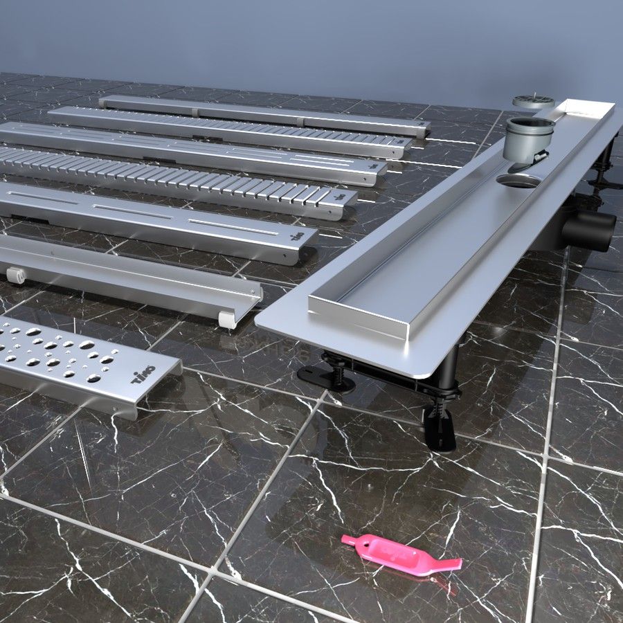 Душевой лоток TIMO Drain Protect DP20800-LG20800, сатин