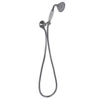 FIMA|Carlo Frattini Wellness Душевой комплект с ручным душем с белой керамической ручкой, держатель с выпуском и металлическим шлангом 1500мм, цв хром FIMA|Carlo Frattini Wellness Душевой комплект с ручным душем с белой керамической ручкой, держатель с выпуском и металлическим шлангом 1500мм, цв хром