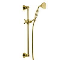 Fima Carlo Frattini Saliscendi Душевой гарнитур, с душевой штангой, держателем для ручного душа и ручным душем, цвет: золото Fima Carlo Frattini Saliscendi Душевой гарнитур, с душевой штангой, держателем для ручного душа и ручным душем, цвет: золото