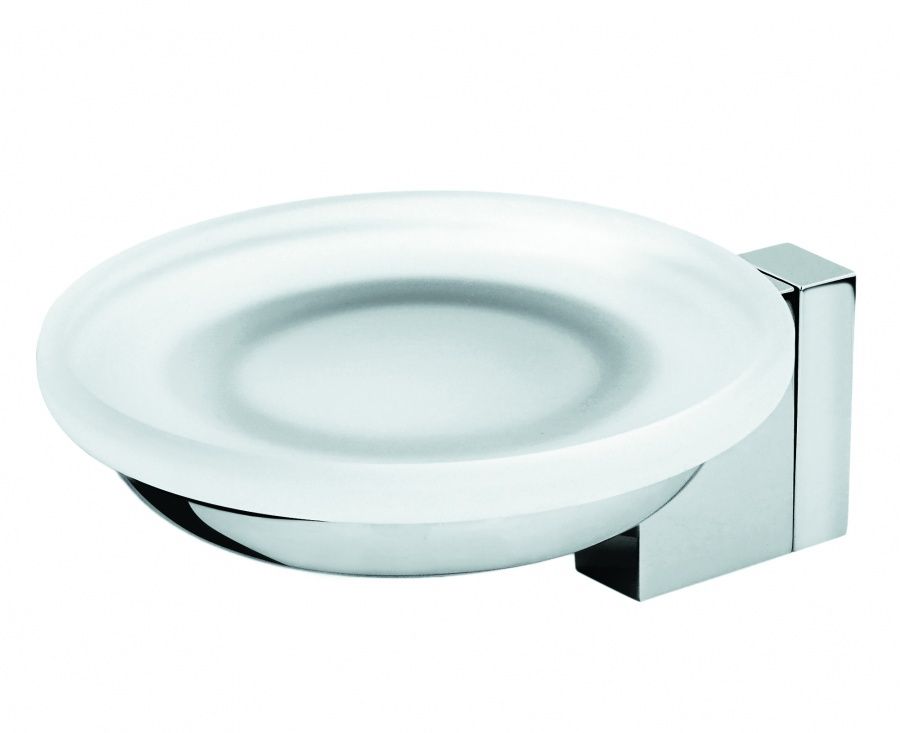 A1034200 Admire, Стеклянная мыльница с настенным держателем, хром, шт A1034200 Admire, Стеклянная мыльница с настенным держателем, хром, шт