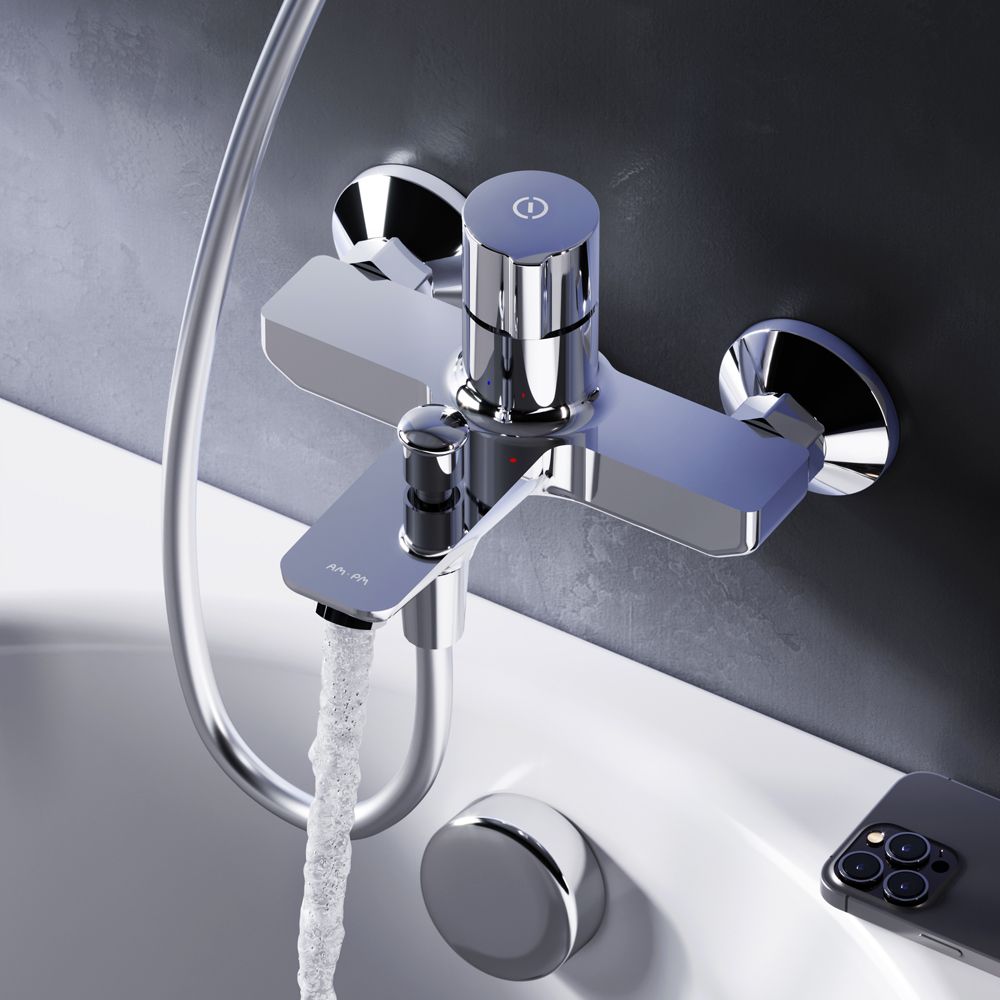 F85A10500 X-Joy, TouchReel смеситель д/ванны/душа, хром, шт. F85A10500 X-Joy, TouchReel смеситель д/ванны/душа, хром, шт.