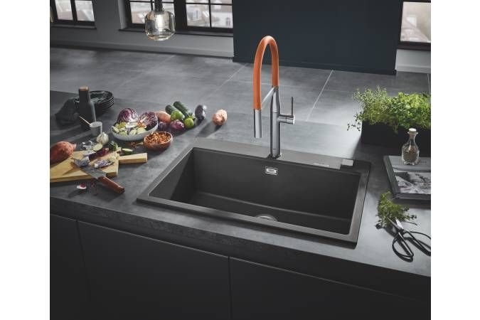 Мойка GROHE K700 с одной чашей, 780 x 510 мм, серый гранит (31652AT0) Мойка GROHE K700 с одной чашей, 780 x 510 мм, серый гранит (31652AT0)