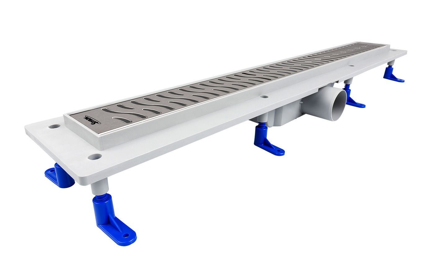 Душевой уголок Ambassador Diamond 12011107L-ST3, прямоугольный, линейный трап, 120х80