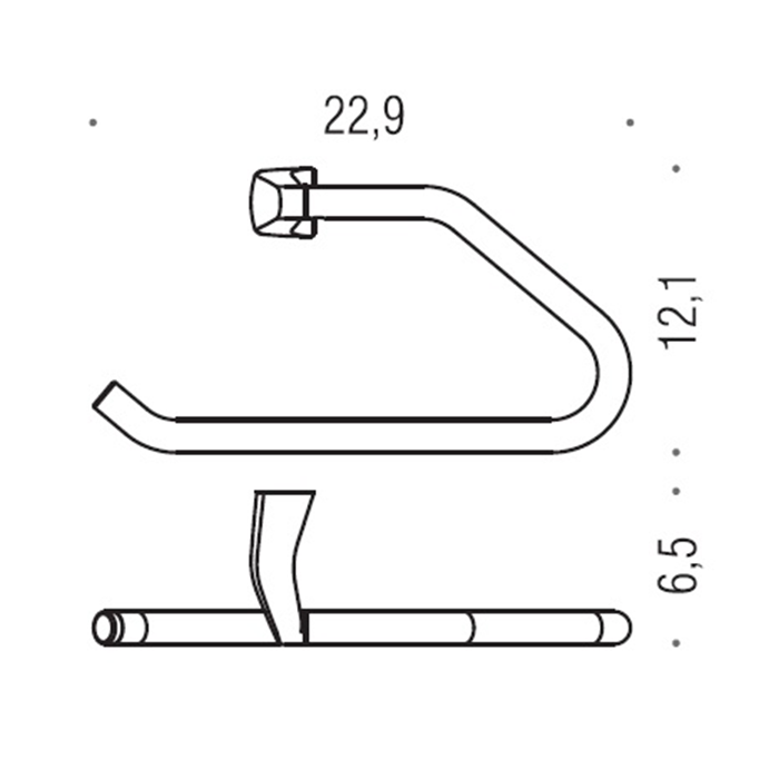 Colombo Road держатель для полотенца закргул.-22,9*12.1см, цвет: хром Colombo Road держатель для полотенца закргул.-22,9*12.1см, цвет: хром