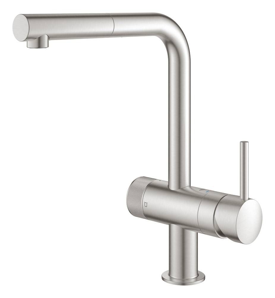 Смеситель для кухни GROHE Blue Pure Minta, с функцией фильтрации, суперсталь, (119707) Смеситель для кухни GROHE Blue Pure Minta, с функцией фильтрации, суперсталь, (119707)