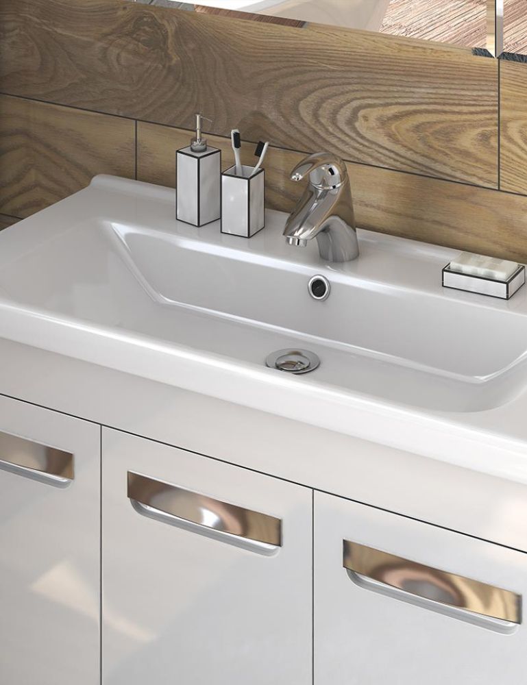 Тумба под раковину напольная VIGO Plaza tn.PLA.MIR.80.2D.2Y, 80 см, артикул tn.PLA.MIR.80.2D.2Y