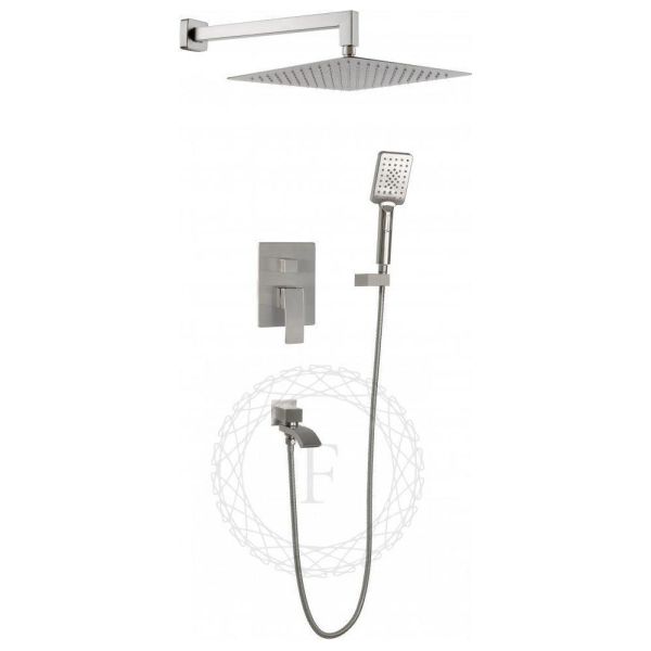 Душевая система встраиваемая FILARETE Waterfall FL1010NK, никель