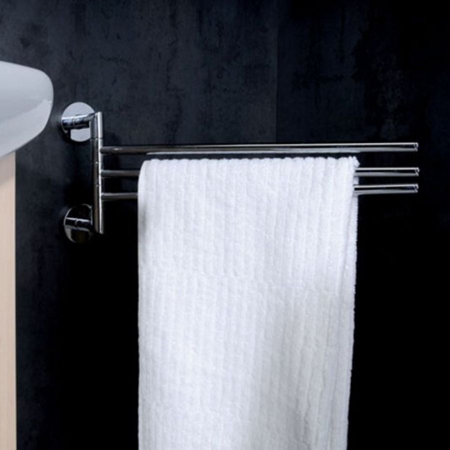 Полотенцедержатель X-ROUND, тройной, поворотный 450 мм, хром, Sapho, артикул XR407