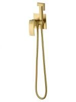 Смеситель с гигиеническим душем встраиваемый WONZON & WOGHAND FIT, Брашированное золото (WW-88829009-BG)
