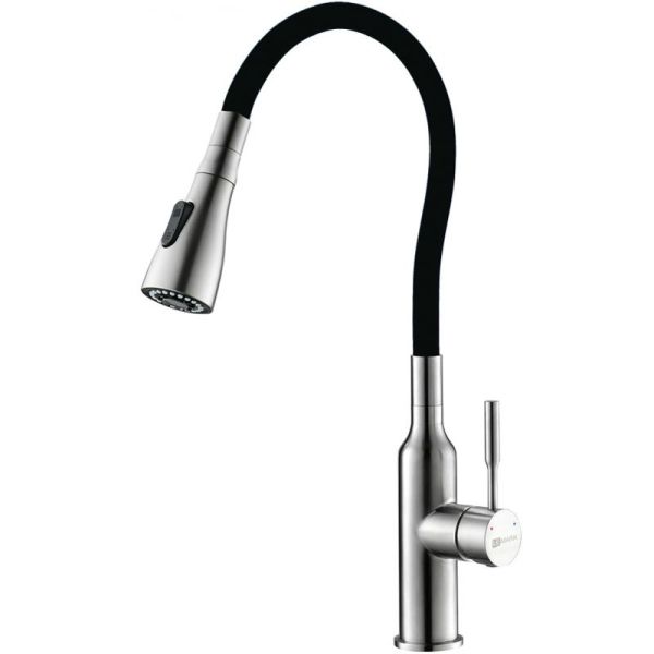 Смеситель для кухни Lemark Expert LM5082S-Black Нержавеющая сталь Черный