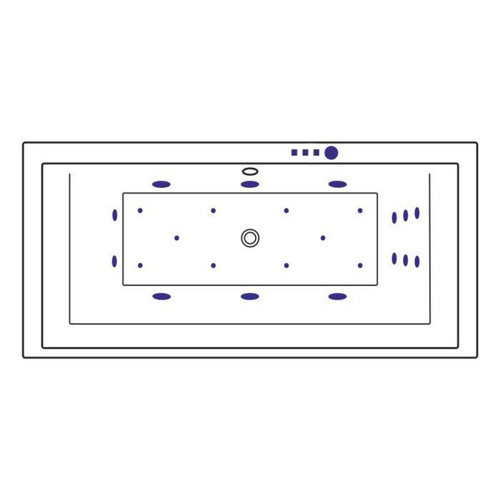 Ванна EXCELLENT Crown Grand 190x90 "ULTRA" (бронза)