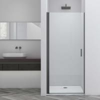 Душевые двери Vincea Душевая дверь Alpha VDP-3AL600CLGM, вороненая сталь, стекло прозрачное,