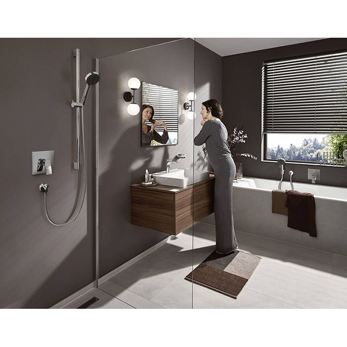 Смеситель для душа, Hansgrohe, Vivenis, тип открывания воды-однорычажный, тип регулирования воды-керамический картридж, монтаж-настенный встраиваемый, внутренняя часть-необходимо заказать, цвет-хром Смеситель для душа, Hansgrohe, Vivenis, тип открывания воды-однорычажный, тип регулирования воды-керамический картридж, монтаж-настенный встраиваемый, внутренняя часть-необходимо заказать, цвет-хром