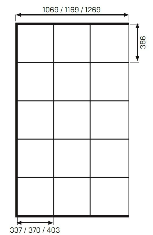 Душевое ограждение NEW TRENDY NEW MODUS BLACK 130x200 EXK-0247 (черный)