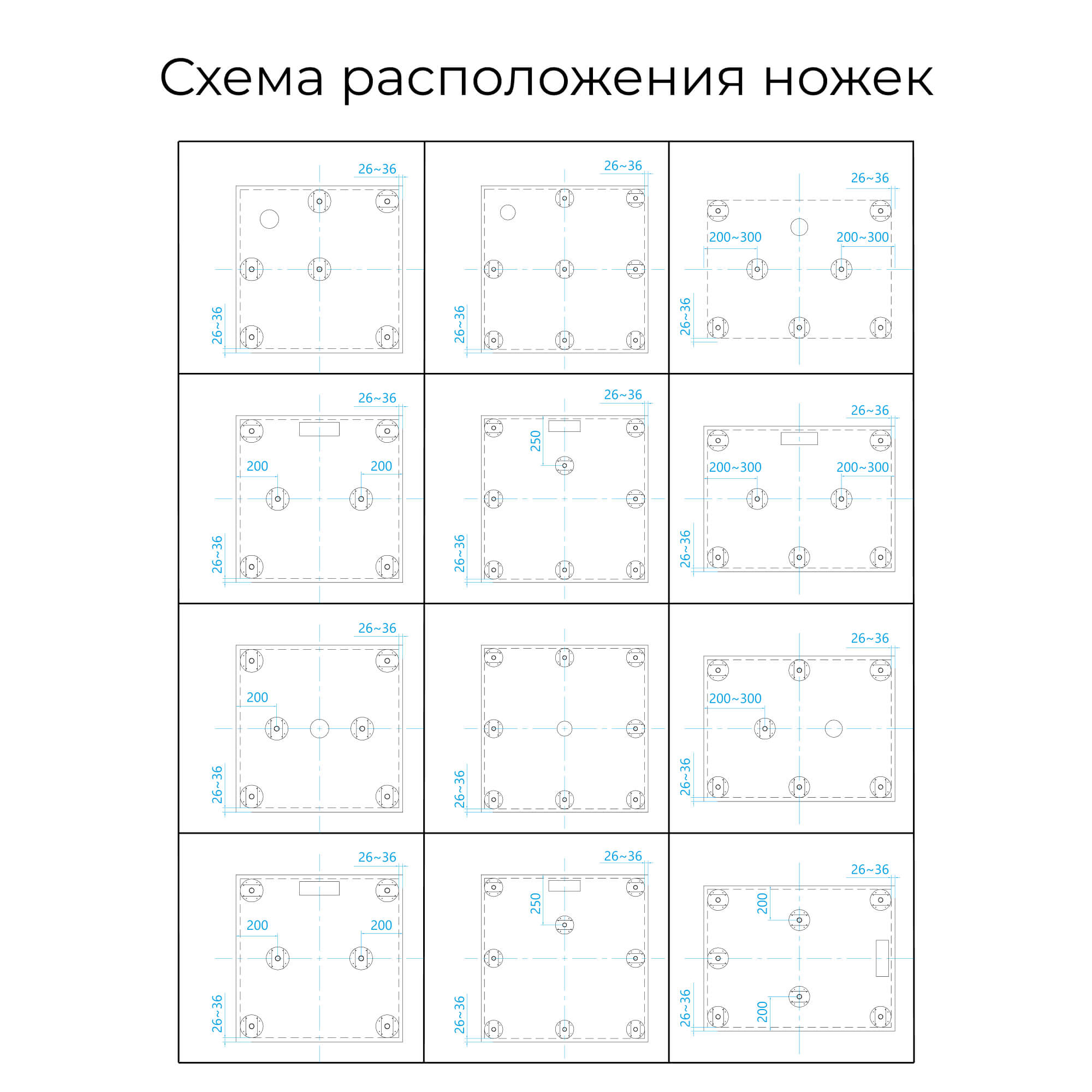 Душевой поддон квадратный RGW ST-W Белый (900x900)