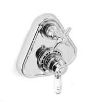 Stella Italica Внешняя часть встраиваемого термостатического смесителя для душа IS3292 P.V., цвет: хром