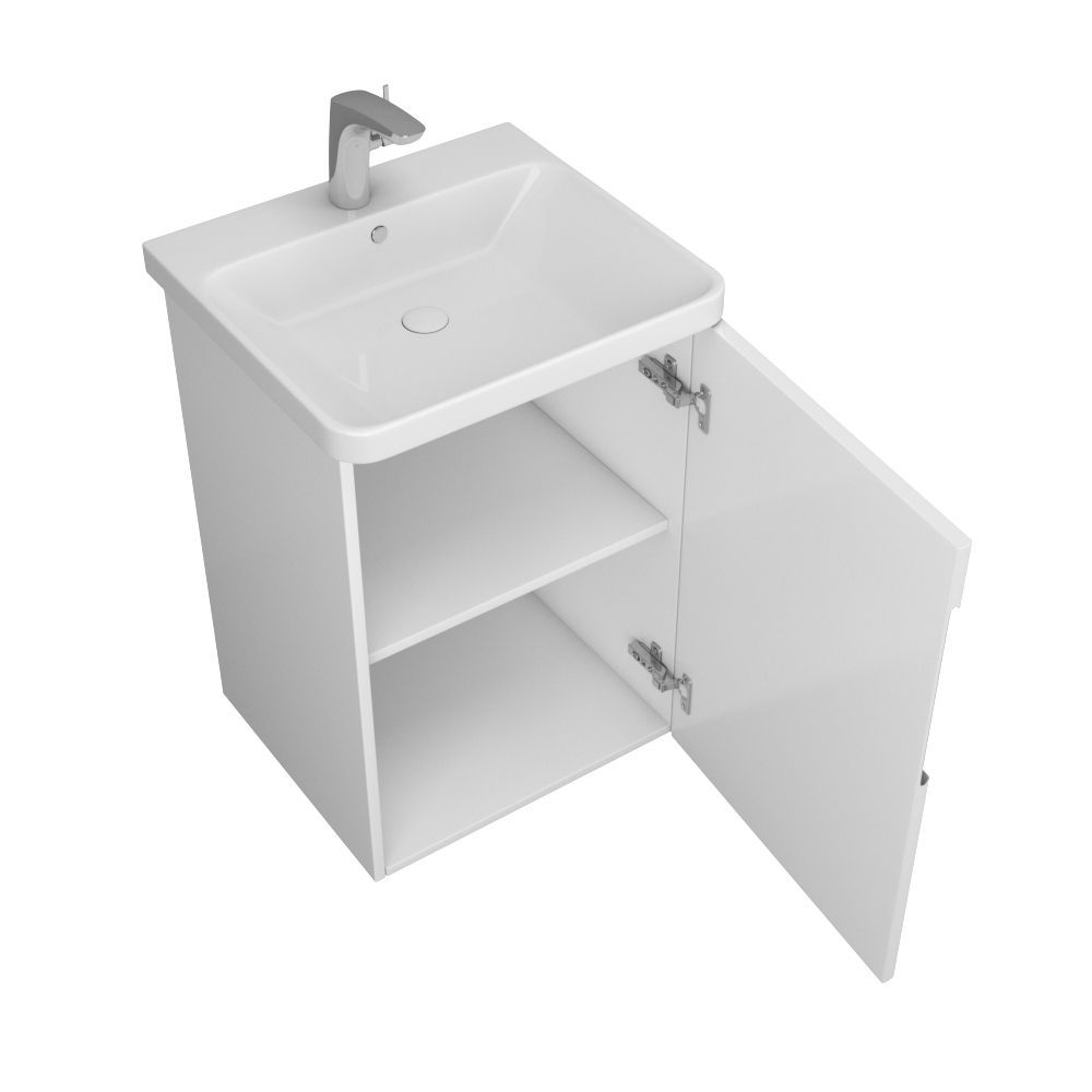 Тумба RUNN 50 с дверкой, белая NEW