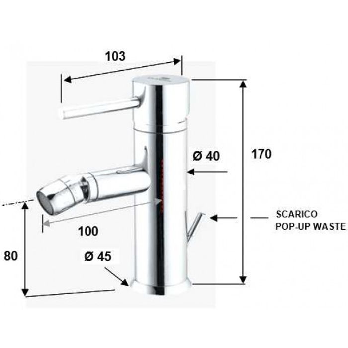 Daniel Suvi Decora Смеситель для раковины, с донным клапаном, никель/декор spiral серый