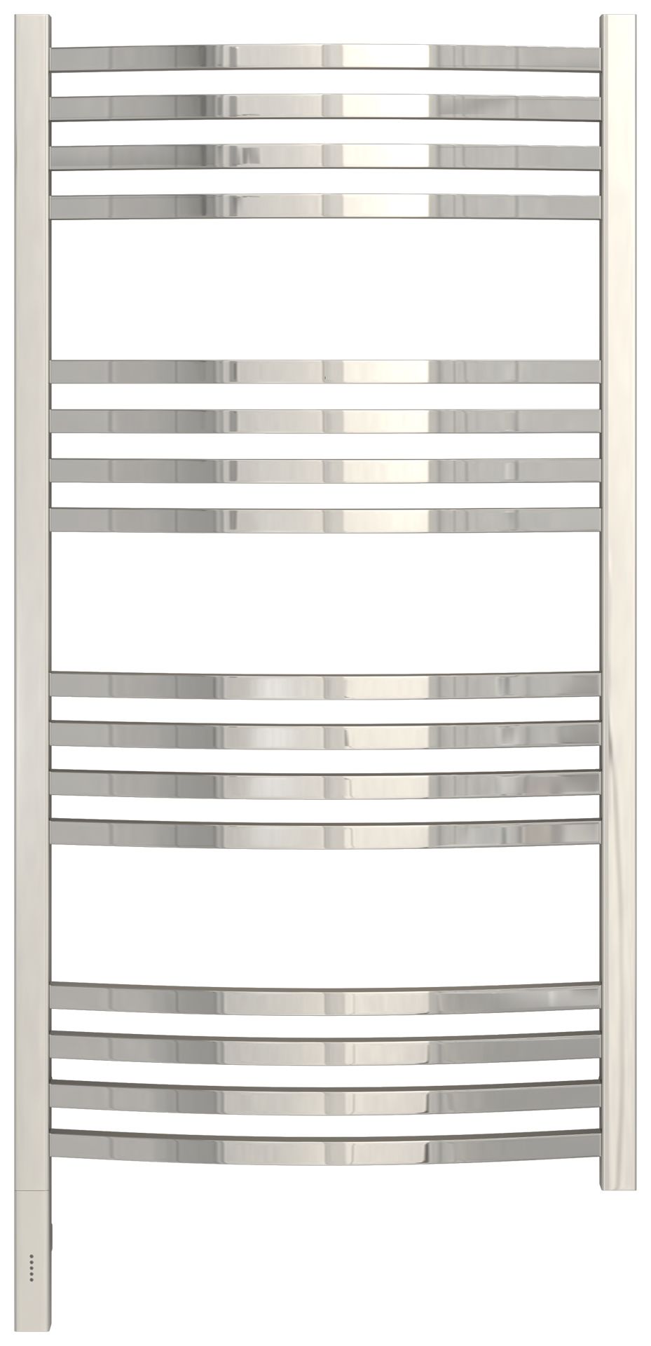 Полотенцесушитель, Сунержа, Аркус 3.0, электрический, ширина, мм-530, глубина, мм-106, высота, мм-1120, межосевое расстояние-500, подключение-нижнее слева, электрокомплект-МЭМ, мощность, Вт-300, материал-нержавеющая сталь, назначение-система электроснабже